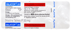 Bilatop 20 Tablet 10 Bilatop 20 Tablet 10