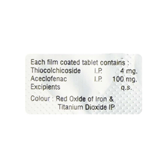 Thiostops 100/4 Mg Tablet 10 Thiostops 100/4 Mg Tablet 10