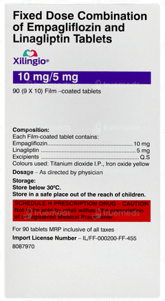 Xilingio 10mg/5mg Tablet 10 Xilingio 10mg/5mg Tablet 10
