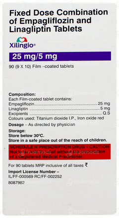 Xilingio 25/5mg Tablet 10 Xilingio 25/5mg Tablet 10