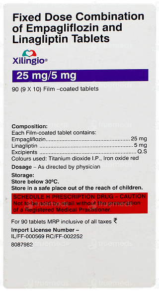 Xilingio 25mg/5mg Tablet 10