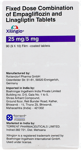 Xilingio 25mg/5mg Tablet 10