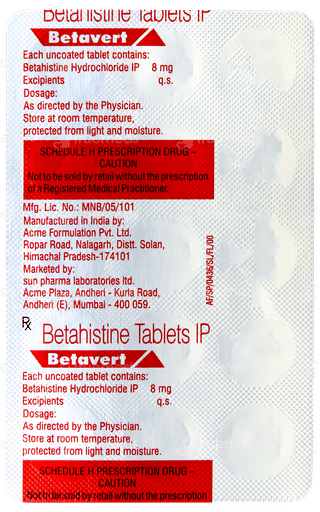 Betavert Tablet 15