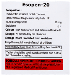 Esopen 20 Tablet 10 Esopen 20 Tablet 10