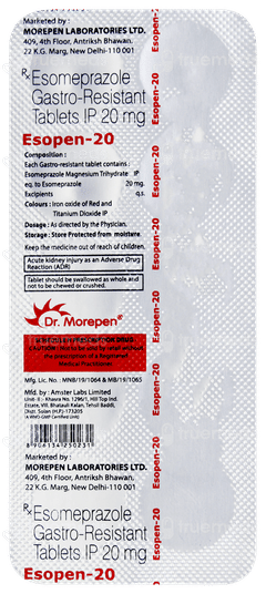 Esopen 20 Tablet 10 Esopen 20 Tablet 10