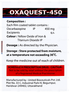 Oxaquest 450 Tablet 10 Oxaquest 450 Tablet 10