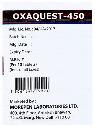 Oxaquest 450 Tablet 10