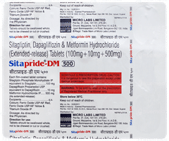 Sitapride Dm 500 Tablet 15 Sitapride Dm 500 Tablet 15