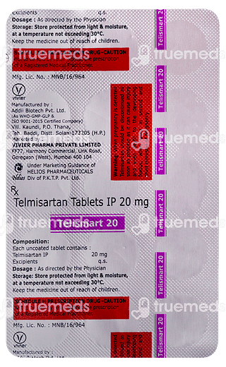 Telismart 20 MG Tablet 15