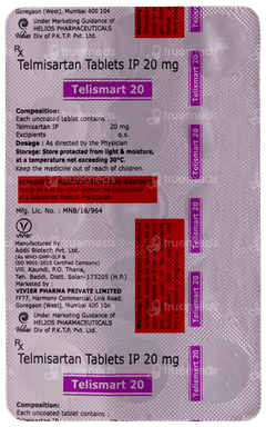 Telismart 20 Tablet 15 Telismart 20 Tablet 15