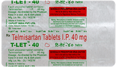 T Let 40 Tablet 15 T Let 40 Tablet 15