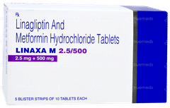 Linaxa M 2.5/500 Tablet 10 Linaxa M 2.5/500 Tablet 10