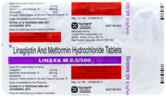 Linaxa M 2.5/500 Tablet 10 Linaxa M 2.5/500 Tablet 10