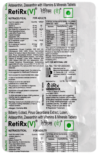 Retirx V Tablet 15
