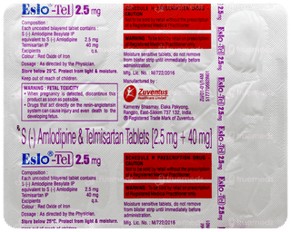 Eslo Tel 2.5Mg Tablet 15