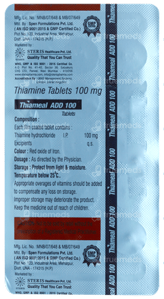 Thiameal Add 100 Tablet 15