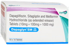 Dapaglyn Sm 100/1000 Tablet 10 Dapaglyn Sm 100/1000 Tablet 10