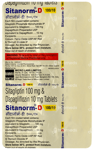 Sitanorm D 100/10 Tablet 15