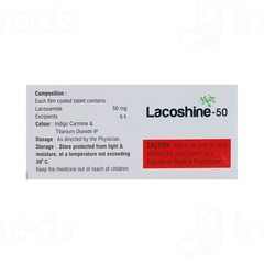Lacoshine 50 MG Tablet 10