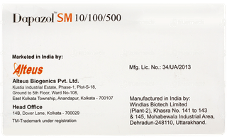 Dapazol Sm 10/100/500 Tablet 10