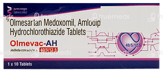 Olmevac Ah 40/5/12.5 MG Tablet 10