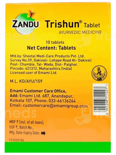 Zandu Trishun Tablet 10