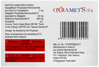 Oxramet S Ir 5/50/500 Tablet 7