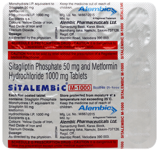 Sitalembic M 1000 Tablet 15