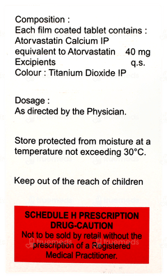 Atorfit 40 Tablet 20 Atorfit 40 Tablet 20