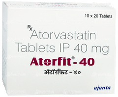 Atorfit 40 Tablet 20 Atorfit 40 Tablet 20