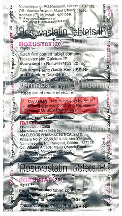 Rozustat 20 Tablet 15