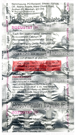 Rozustat 20 MG Tablet 15