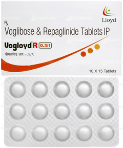 Vogloyd R 0.3/1 Tablet 15 Vogloyd R 0.3/1 Tablet 15
