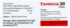 Esomeza 20 Tablet 10 Esomeza 20 Tablet 10