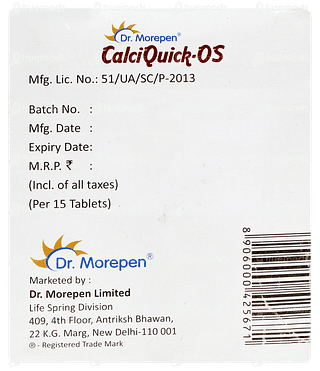 Calciquick Os Tablet 15