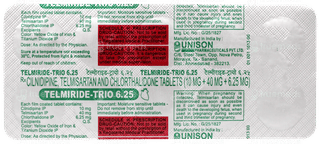 Telmiride Trio 6.25 Tablet 10