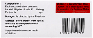 Labetalok 100 Tablet 10