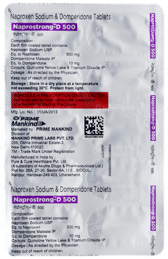 Naprostrong D 500 Tablet 10 Naprostrong D 500 Tablet 10