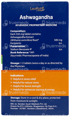 Leeford Ashwagandha Tablet 60
