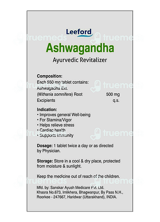 Leeford Ashwagandha Tablet 60