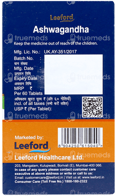 Leeford Ashwagandha Tablet 60