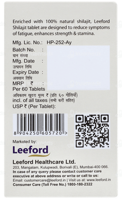 Leeford Shilajit Tablet 60