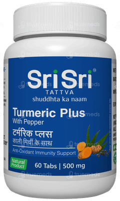 Sri Sri Tattva Turmeric Plus With Pepper 500Mg Tablet 60