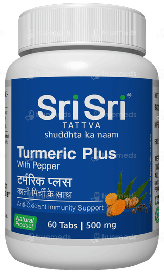 Sri Sri Tattva Turmeric Plus With Pepper 500Mg Tablet 60