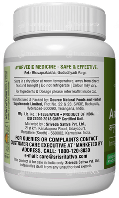 Sri Sri Tattva Amruth 500Mg Tablet 60 Sri Sri Tattva Amruth 500Mg Tablet 60
