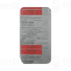 Vildanat M 50Mg/1000Mg Tablet 10