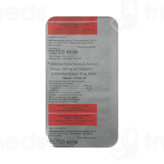 Vildanat M 50Mg/1000Mg Tablet 10