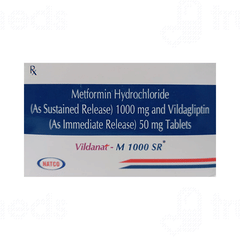 Vildanat M 50Mg/1000Mg Tablet 10