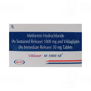 Vildanat M 50Mg/1000Mg Tablet 10