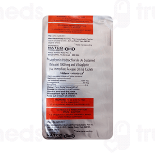 Vildanat M 50Mg/1000Mg Tablet 10